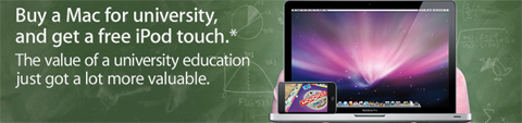Apple Store Canada: Free iPod Touches With Apple Macs!
