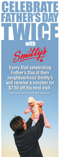 Father\'s Day Deals @ Smittys Canada Smitty’s Restaurant Father’s Day Deals