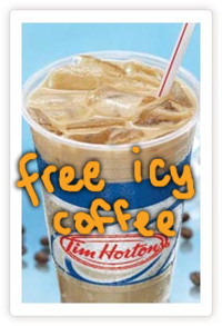 Tim Hortons Free Iced Coffee!