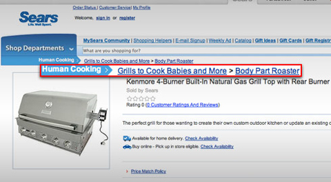 Cannibalistic Cooking: Get All You Need From Sears!