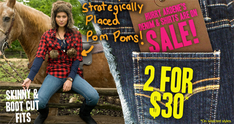 Ardene Canada: Denim & Shirts, 2 For Only $30