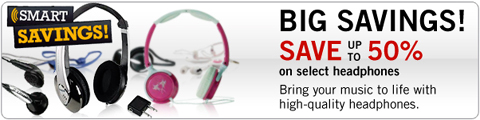 HEadphones Super Headphone Sale @ The Source By Circuit City!