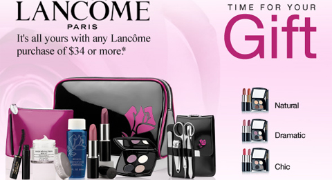 Lancome Canadian Deals: Sears Canada Free Gift With Purchase!