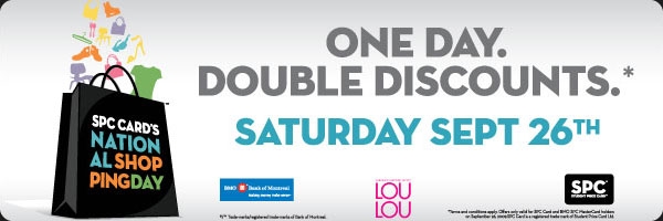 SPC Card Double Discounts Day! 