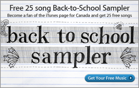 iTunes Canada: 25 Free Songs!!
