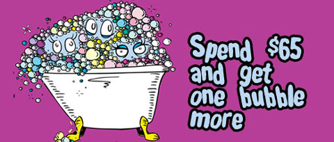 Bubble-bars Lush Promo Code: Free Bubble Bar (Spend $65)