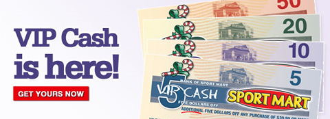Sportmart Canada: VIP Cash Is Back! 