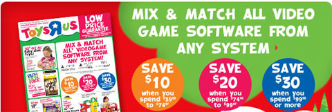 ToysRus Canada: Video Game Discount!