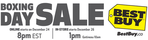 Boxing Day Sale @ Best Buy Canada