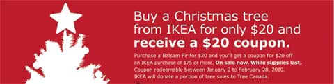 Ikea-tree Ikea Canada Dining Event, Christmas Trees & More!