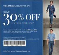 Banana Republic 30 Off