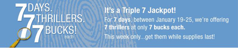 Chapters.Indigo.ca 7 Day, 7 Thrillers, 7 Bucks