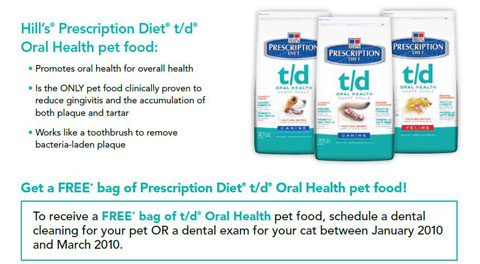 Hills Prescription Diet t/d Oral Health Pet Food Free Photo Hills Prescription Diet t/d Oral Health Pet Food Free