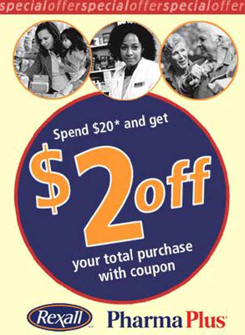 Rexall Pharma Plus Save $2 Printable Coupon