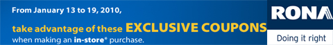 Rona1 Rona Coupons: Print & Save!