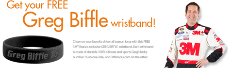 Canadian Freebies: Free Greg Biffle Wristband