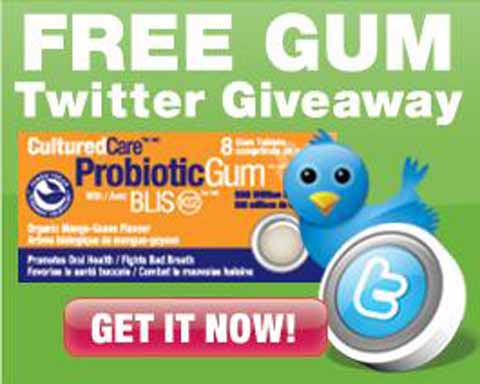 Canadian Freebies: Cultured Care Probiotic Gum 