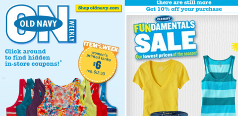Navy Old Navy Weekly Canada Coupons