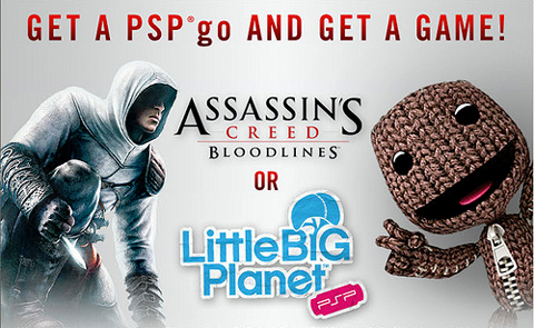 Buy A PSPgo, Get Assassins Creed Bloodlines or Little Big Planet Free Photo Buy A PSPgo, Get Assassins Creed Bloodlines or Little Big Planet Free