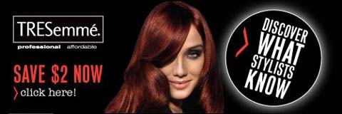 TRESemme Canada $2 Coupon Photo TRESemme Canada $2 Coupon