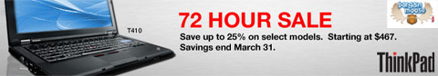 Lenovo Canada 72 Hour Sale 