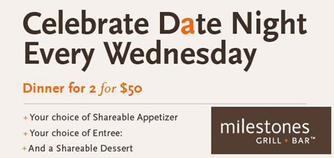 Milestones 2 for $50 Date Night
