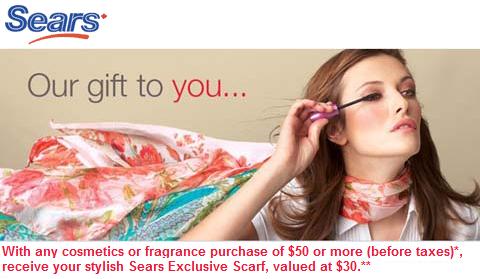 Sears Free Scarf with Purchase
