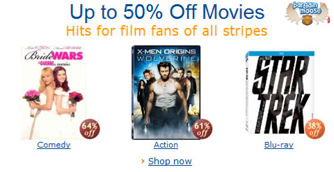 Amazon Canada DVD & Blu Ray Sale