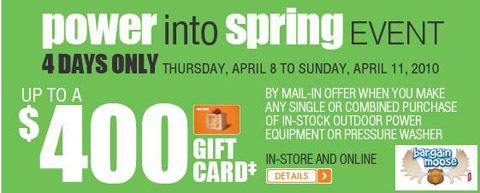 Home Depot Power Into Spring Event