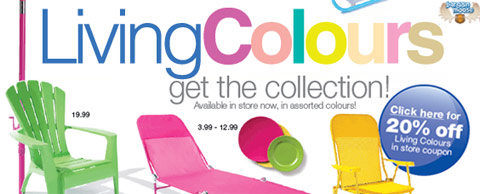 Home Outfitters Coupon: 20% Off Living Colours!
