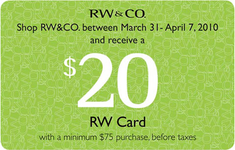 Coupons rw & co