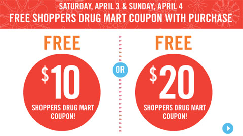 Shoppers Shoppers Drug Mart Canada Free Vouchers This Weekend