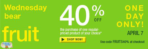 Fruits and Passion 40% Off Coupon Code