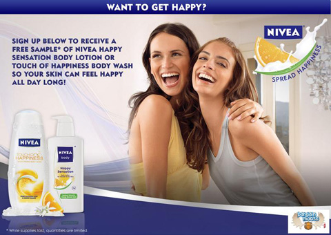 Nivea Happy Free Sample Photo Nivea Happy Free Sample