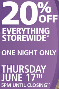 Marks Work Wearhouse: Save 20% off everything In store! (June 17th 5pm till closing)