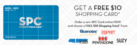 Pre Order Your SPC Card: Get A Free $10 Shopping Card