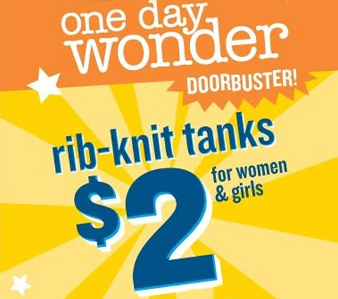 Old Navy Canada Womens Ribbed Tanks For $2! 