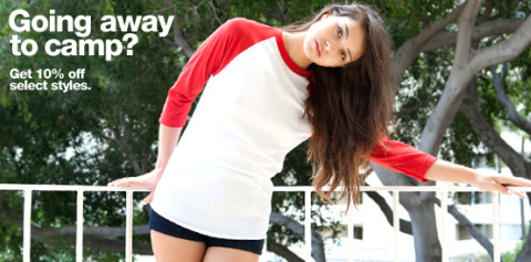 American Apparel Canada: 10% Off Camp Styles Coupon Code