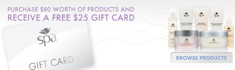 DoveSpa Dove Spa Canada: $25 Gift Card with $80 Spend + Free Shipping