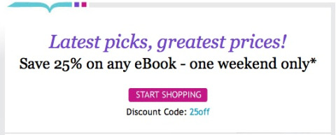 Kobobooks: 25% Off eBook Coupon Code