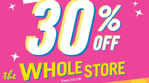 Old Navy: 30% Off Entire Store July 2 6