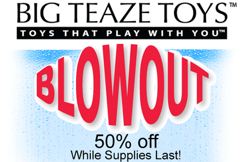 PinkCherry Coupon Code: 50% Off Big Teaze Toys! (NSFW)
