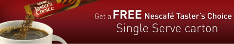 Nestle Canadian Freebies: Nestle Coffee Coupon for 6 Single Serve Sticks