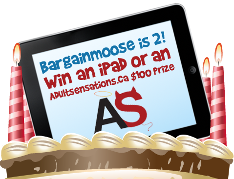 adultsen Win An iPad Or $100 To Spend @ AdultSensations.ca (Bargainmooses 2nd Birthday)