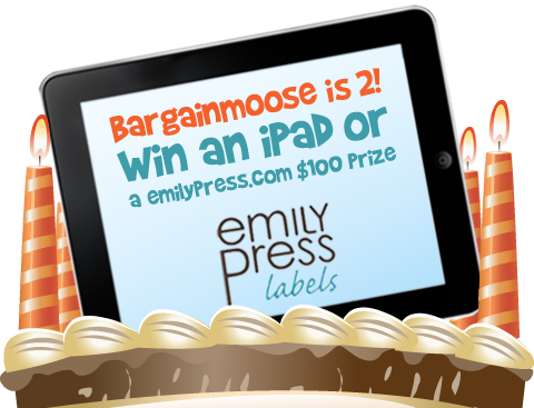 Win An iPad Or $100 EmilyPress Gift Voucher (Bargainmoose 2nd Birthday)
