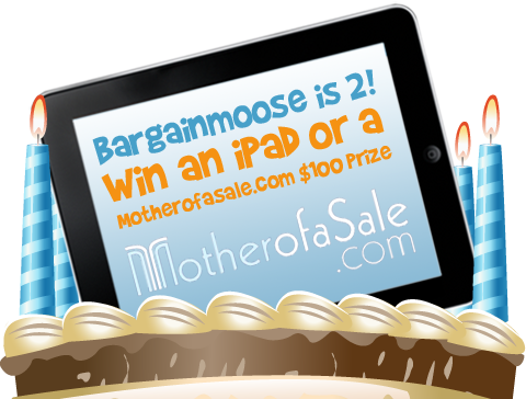 Win An iPad Or A $100 Motherofasale Voucher  (Bargainmoose 2nd Birthday)