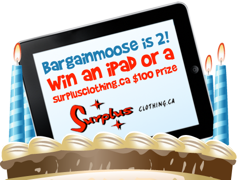 surplus Win An iPad Or A $100 Surplusclothing Voucher (Bargainmoose 2nd Birthday)