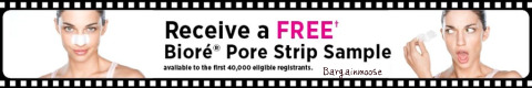 Canadian Freebies: Biore Pore Strip Sample + Coupon