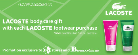 Browns Shoes: Free Gift with Lacoste Purchase