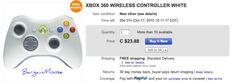 Ebay Ebay The Big Deal: Xbox 360 Wireless Controller 52% Off